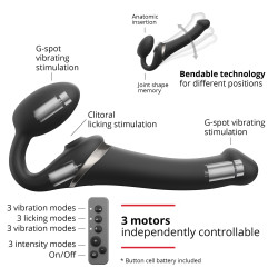 strap on me Dildo MULTI ORGASM Strap-On-Me S 14.5 x 3.4cm Noir
